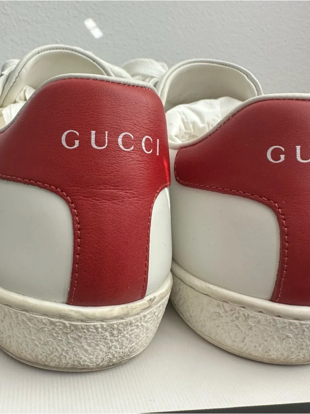 Gucci Ace Perforated Interlocking G Sneakers Size: 37 - Picture 8 of 16